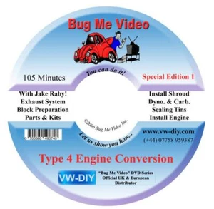 VW Type IV 4 Engine DVD Fit Motor Beetle Bus Ghia Bug Me Video - Picture 1 of 5