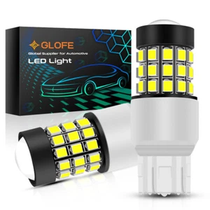 For Honda Accord Civic Sedan White 7443 LED Strobe Flashing Reverse Light Bulbs - Picture 1 of 12