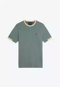 LYLE & SCOTT HALF TIPPED T-SHIRT GREEN MERCURIAL, NEW! CASUAL-ULTRAS - Foto 1 di 1