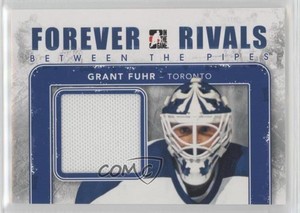 2012 ITG Forever Rivals Series Between the Pipes Game-Used Blue Grant Fuhr HOF