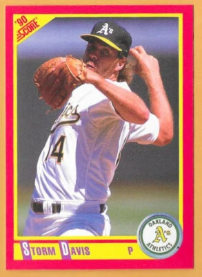 STORM DAVIS OAKLAND ATHLETICS #266 - SCORE NM-MT 1990 - Image 1 of 2