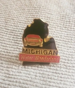 Michigan Water Wonderland Pin Staatsform kostenloser Versand - Bild 1 von 2