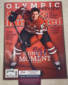 Pittsburgh Penguins SYDNEY CROSBY signierter Sport illustriert SI JSA - Bild 1 von 4