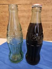  Hobbleskirt Coca Cola Bottles  Pat'd Dec. 25 1923 Las Vegas, NV 1 Empty 1 Full