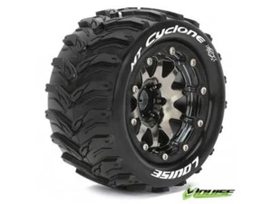 Louise LT3310SBCH MT-CYCLONE Monster Truck MFT Black-Chrome 1/2" Offset Bead-Loc - Bild 1 von 3
