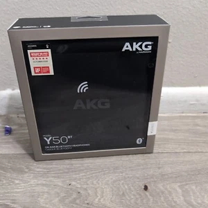 AKG Y50BT by Harman Auriculares Bluetooth Inalámbricos Plegables On-Ear - Negros - Nuevos - Imagen 1 de 6