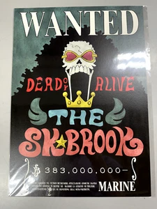 One Piece Official Mugiwara Store Marine Wanted Poster - Brook (Soul King) - Picture 1 of 3