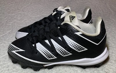 adidas Boys Soccer Cleats Adizero Afterburner 7 MD (EG7624) Blk White Size 12k - Image 1 of 4