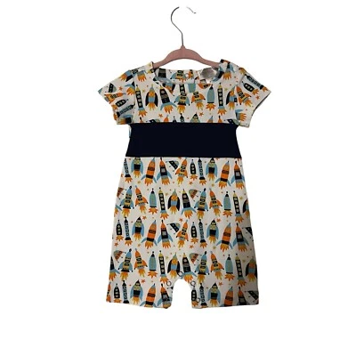 Body Lucky Jade Blanco Rockets Manga Corta Talla 3-6 Meses Nuevo con Etiquetas Foto 1 de 3