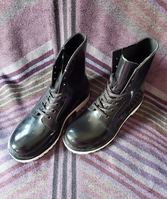 Botas de lluvia Henry Ferrera para mujer negras talla 9 Foto 1 de 4