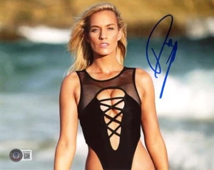 PAIGE SPIRANAC SIGNED AUTOGRAPHED 8x10 PHOTO LPGA SEXY PRETTY GOLF BECKETT BAS - Picture 1 of 2