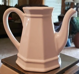 Pfaltzgraff Heritage White Teapot Coffee Pot Farmhouse Rustic - Picture 1 of 3