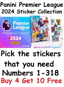 Pegatinas de la Panini Premier League 2024 de la Premier League elige lo que necesites 1-636 - Imagen 1 de 4