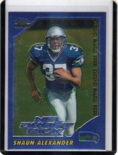 2000 Topps Chrome Shaun Alexander Rookie Card /1650