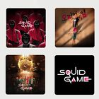 Squid Game 4 Coaster Set Netflix South Korean Tv Survival Fantasy Show 