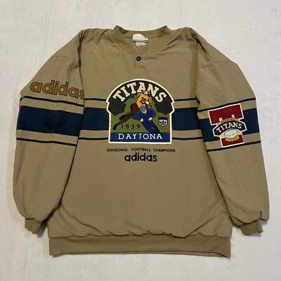 Sudadera de fútbol Adidas Daytona Titans para hombre talla grande tostada vintage Foto 1 de 4