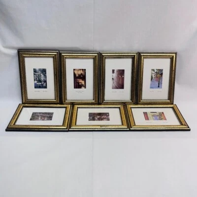 VTG 1998 Seven New Orleans Framed Miniature Postcards Multi-Color 5" W x 7" H - Image 1 of 4