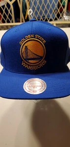 Golden State Warriors NBA Mitchell & Ness snapback hat blue - Picture 1 of 3
