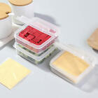 2X Cheese Slice Storage Box Fridge Butter Container Fruit Vegetable Storage Box