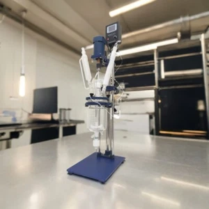 Reactor de vidrio revestido de 0,3 gal Equipo de aspiración de laboratorio Hervidor de agua 1L - Imagen 1 de 13