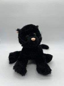 Ganz Webkinz Black Cat HM 135 8" Plush Stuffed Animal NO CODE - Picture 1 of 8
