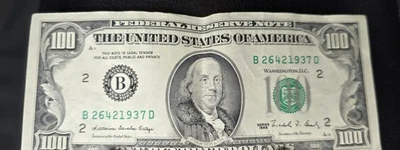 Old 100 Dollar Bill (1988) - Image 1 of 2