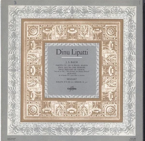 LIPATTI Piano BACH Choral B.147 Partita 1 MOZART Sonata K.310 Columbia FCX-494 - Picture 1 of 3