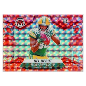 2024 Panini Mosaic Marshawn Lloyd NFL Debutto Red Mosaic Prizm RC #279 Near Mint - Foto 1 di 3