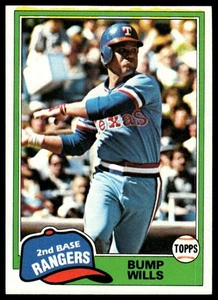 Topps #173 1981 Bump Wills Texas Rangers casi nuevo+ - Imagen 1 de 2