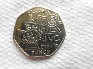 2006 British 50p. Coin (Fifty Pence) Victoria Cross. - Picture 1 of 2