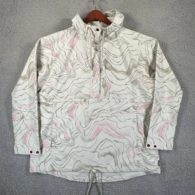 REI Co Op Mujer XL Pullover Rompevientos Chaqueta Ligera Beige Rosa Poliéster Foto 1 de 4