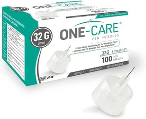 Puntas de bolígrafo ONE-CARE - calibre 32 x 8 mm, diseño universal con óptimo...  - Imagen 1 de 9