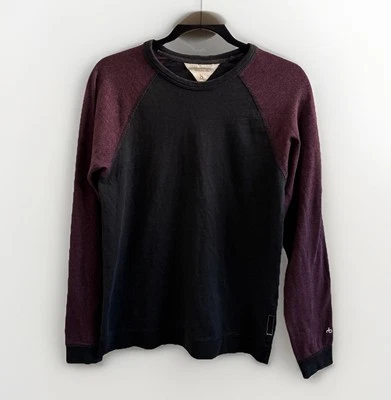 Rag & Bone Men's Small Black and Burgundy Long Sleeve Shirt Pullover Size Small - Image 1 of 4