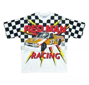 VTG 1998 Red Man Tobacco Nascar Truck Series AOP Tee Shirt - XL (New In Bag) - Picture 1 of 8