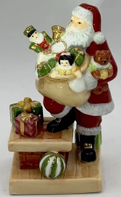 Royal Doulton Holiday Traditions Santa Rooftop 4713 Limited Edition  3.5" Tall - Image 1 of 4