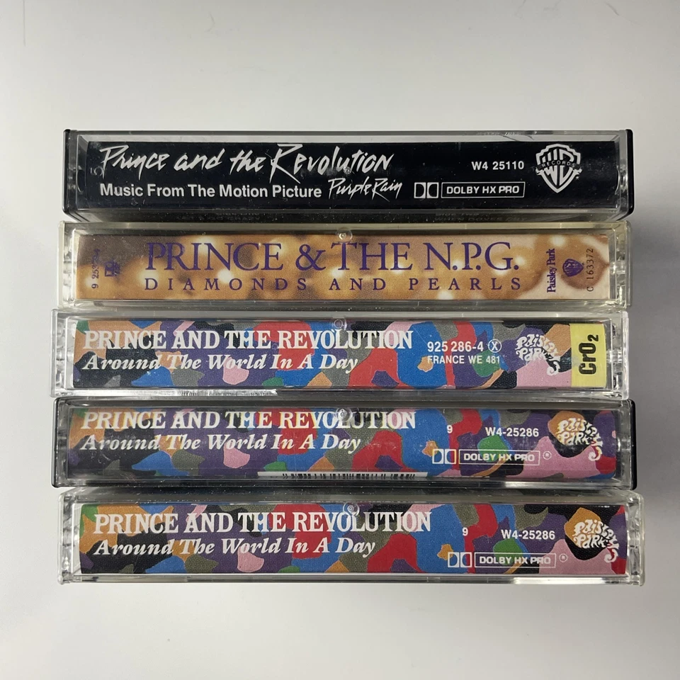 Cassette Lot Prince And The Revolution Purple Rain Around The World - Image 1 of 4
