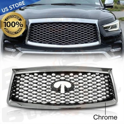 REJILLA CROMADA PARA INFINITI QX80 2018 2019 2020 2021 CON PARRILLA DE CÁMARA 623106GW0A Foto 1 de 4