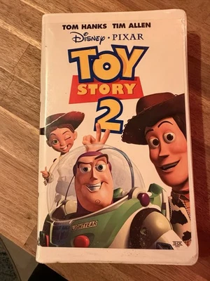 Like New Vintage Walt Disney Pixar 1999 (2000 VHS) Toy Story 2 Clamshell Case Foto 1 de 4