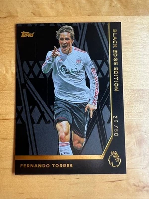 2025 Topps Premier League Black Edge Fernando Torres Gold /50 - Image 1 of 2