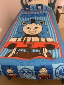 RARA coperta letto matrimoniale Thomas il treno vintage calda e morbida 85x61 - Foto 1 di 6