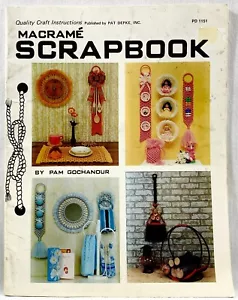 1979 Pat Depke Macrame Scrapbook PD1151 Pattern Book 31 Designs Vintage 16465 - Picture 1 of 2