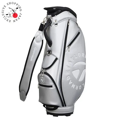 TaylorMade Circle Logo Cart Bag Silver 9.5x47 3.2kg Lightweight 4way Divider New - Image 1 of 4