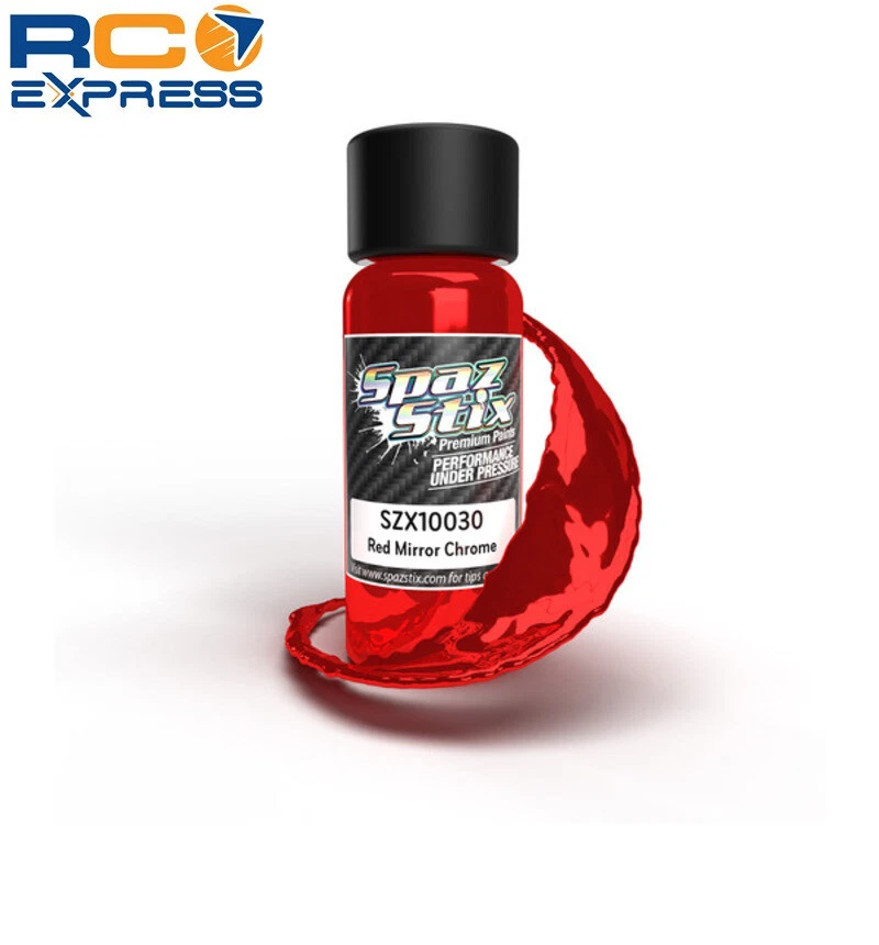 Spaz Stix Red Mirror Chrome Airbrush Ready Paint 2oz Bottle SZX10030 - Image 1 of 1