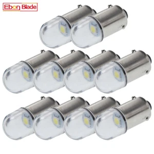10Pcs 6V 6 Volt BA9S T11 233 T4W LED White Interior Dome Map Side Light Bulb DC - Picture 1 of 8