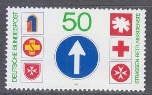 Germany 1979 MNH Mi 1004 Sc 1290 Emblems of road Rescue services ** - Picture 1 of 1