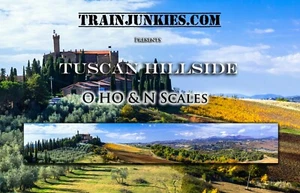 Telón de fondo modelo de ferrocarril TrainJunkies Toscana Hillside - Imagen 1 de 6
