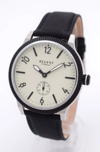 Regent UOMO Edelstahl Herrenuhr mit dezentraler Sekunde UM 1509 NEU! - Picture 1 of 5