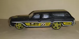 💥2013 HOT WHEELS '70 CHEVELLE SS WAGON MOONEYES BLACK *ERROR PRINTING* - Picture 1 of 11