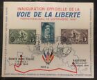 1947 Fontainebleau France Postcard First Day cover Way To The Liberty To Belguim