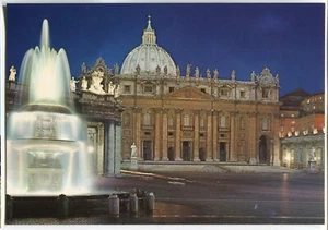 Plurigraf Terni Roma Postcard - Rome, Italy - St. Peter's Square (from Fountain) - Picture 1 of 2